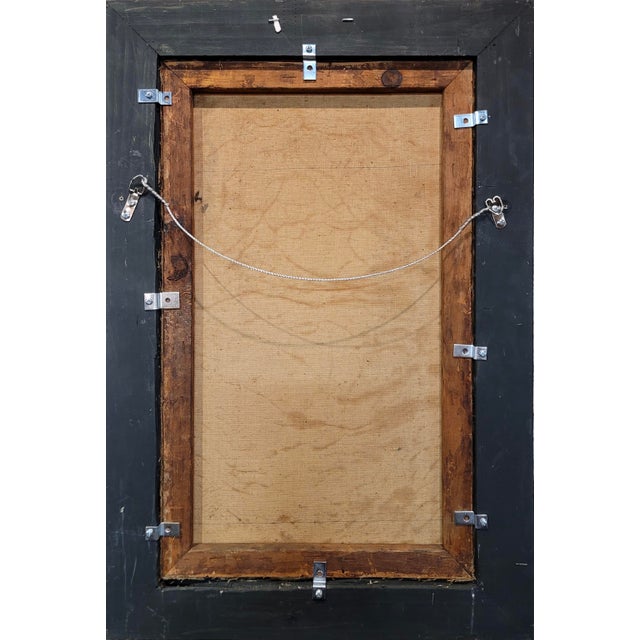 Brown Niels Peter Nielsen- Nude Female With Towel -1930s Oil Painting For Sale - Image 8 of 8