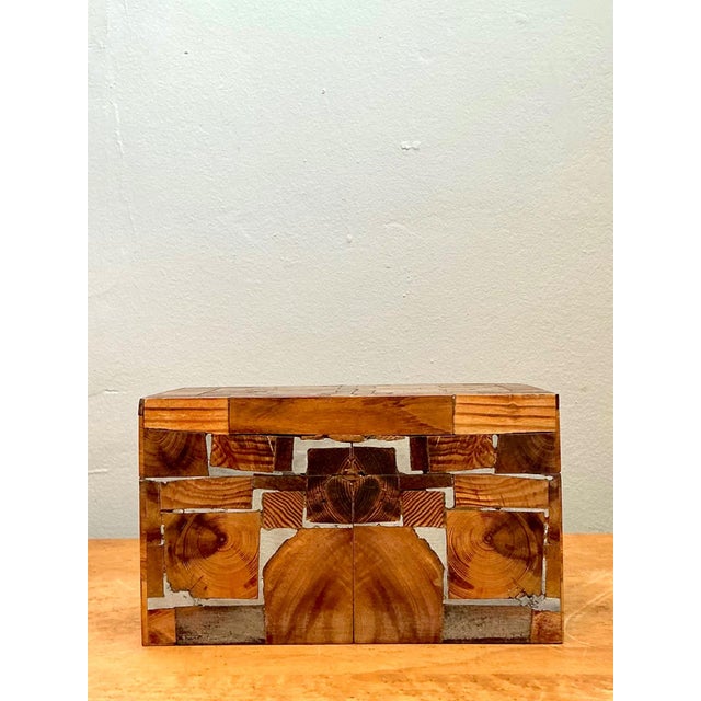 Vintage Wood Mosaic Box For Sale - Image 15 of 17