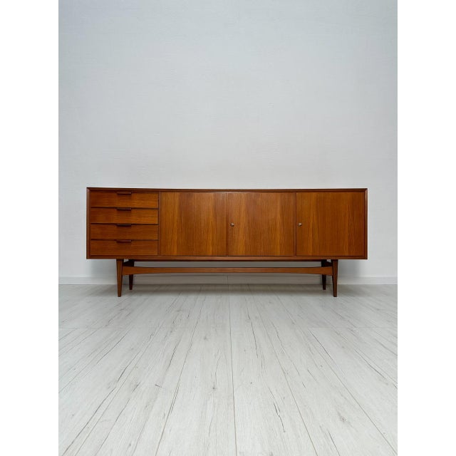 Large Mid-Century Minimalist Teak Sideboard, 1960s For Sale - Image 16 of 16