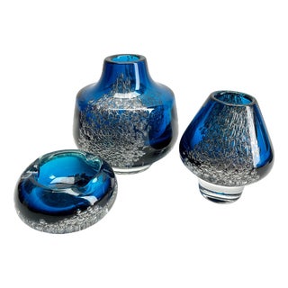 Vases by Heinrich Löffelhardt for Schott Zwiesel, 1950s, Set of 3 For Sale