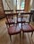 1950s Four Oak Chairs with Imitation Leather Seats, 1952, Set of 4 For Sale - Image 5 of 5