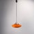 Space Age Orange Tulip Pendant Lamp in Glass from Doria, Germany, 1970s For Sale - Image 3 of 9