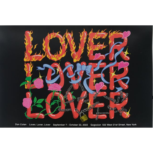 Lover, Lover, Lover Poster by Dan Colen For Sale
