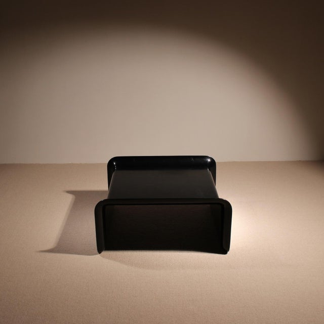 Rosenthal Black Fiberglass Coffee Table from Rosenthal, Germany, 1970s For Sale - Image 4 of 11