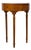 French Louis XVI Walnut Side Table with Single Drawer and Fluted Legs For Sale