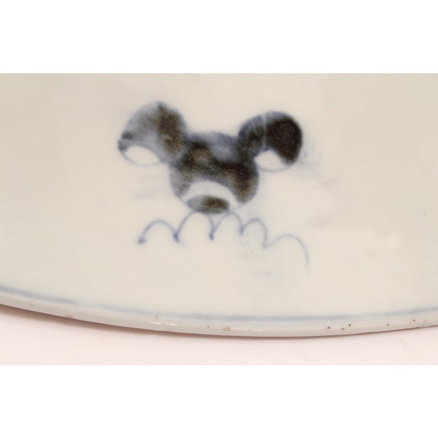 White Antique 18.5" Diameter Japanese Imari Porcelain Charger For Sale - Image 8 of 9