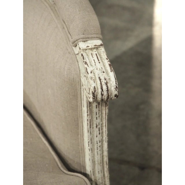 Gray Pair of Antique French Painted Directoire Style Armchairs, Circa 1900 For Sale - Image 8 of 12