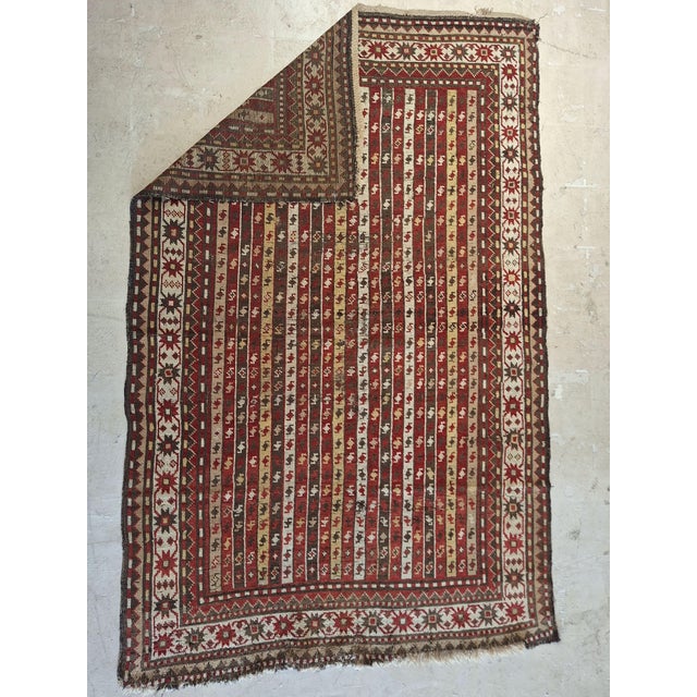 Traditional Circa 1900 Caucasian Rug For Sale - Image 3 of 4