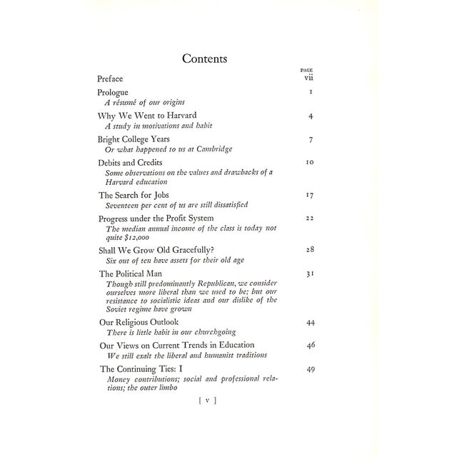 1950s "The Life and Opinions of a College Class: Harvard 1926" 1951 For Sale - Image 5 of 8