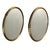 Pair of brass rope mirrors attributed to Germany per the sticker on the back of one. Both mirrors are in excellent...