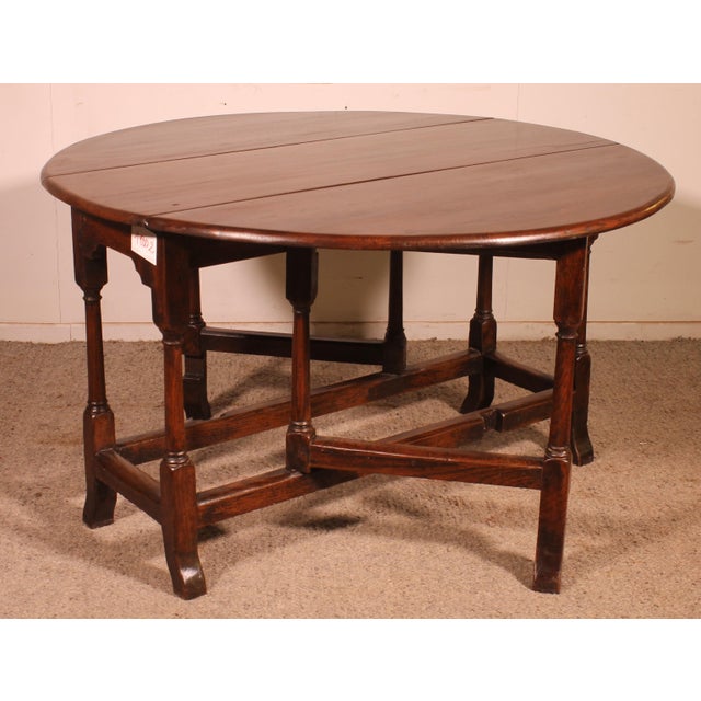 18th Century Oak Gateleg Table For Sale - Image 5 of 12