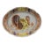 Vintage Yellow & Orange Oval Turkey Serving Platter For Sale