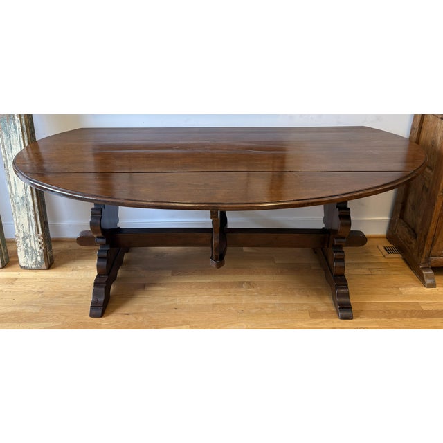 Baroque 20th Century Italian Drop-Leaf Dining Table For Sale - Image 3 of 11