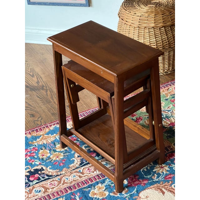 Vintage Selanal Designs , Ga. Adjustable Nesting Table