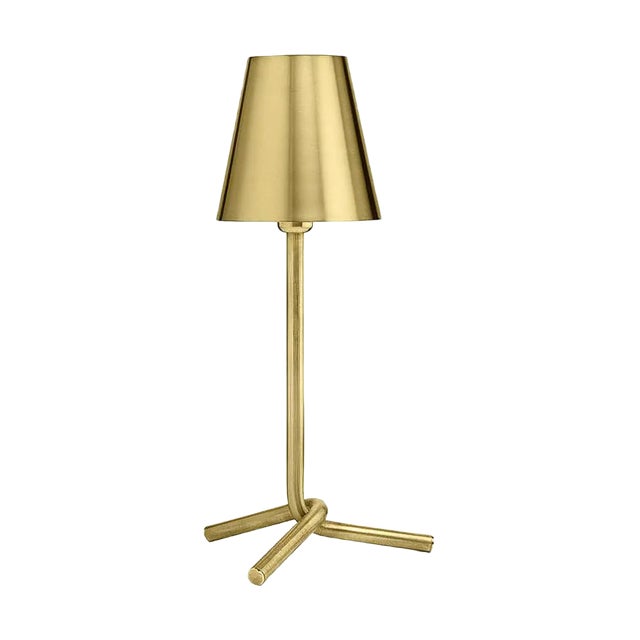 Mio Table Lamp in Satin Brass by Aldo Cibic For Sale