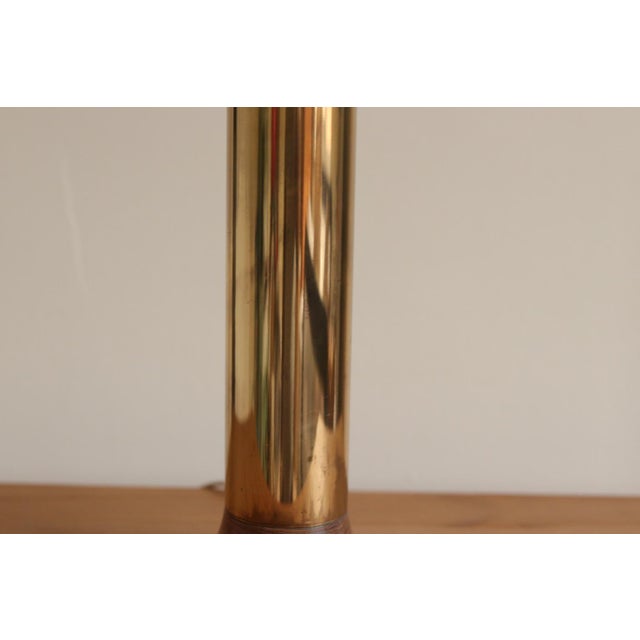 Large Vintage Brass Table Lamp For Sale - Image 6 of 18