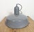 Industrial Grey Enamel Factory Pendant Lamp, 1960s For Sale - Image 15 of 18