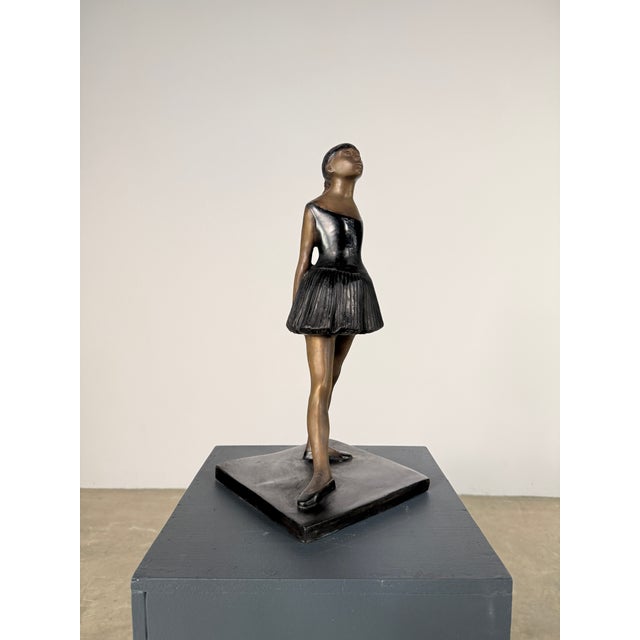 Bronze Bronze Ballerina Sculpture After Degas - 17” Tall For Sale - Image 8 of 12