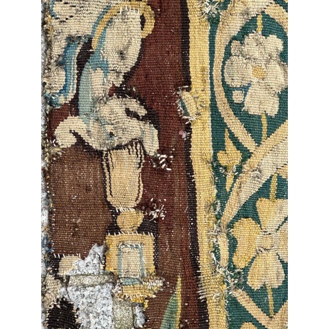 Antique French Aubusson Tapestry For Sale - Image 6 of 18