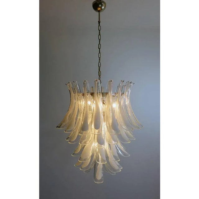 Italian Murano Glass Petal Chandeliers, Set of 2 For Sale - Image 11 of 13
