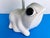 Iconic Italian glazed porcelain frog lamp in the style of Jean Roger with adorable raised Hobnail skin and big hand...