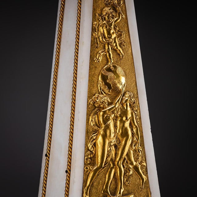 Louis XVI Obelisk Clock from Roque, Paris, France, 1780 For Sale - Image 10 of 12