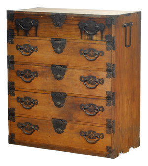 Japanese Tansu Chest of Drawers, 1870