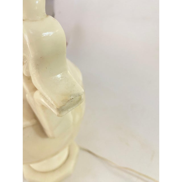 Art Deco Alabaster Urn Uplighter Table Lamp, France, 1960s For Sale - Image 14 of 18