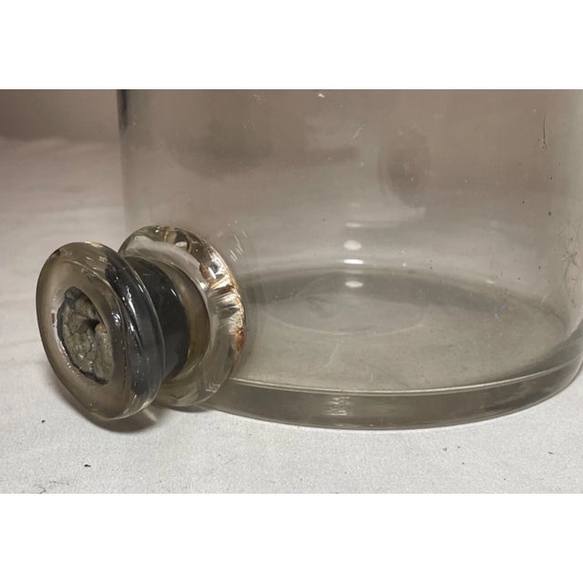 Rare Antique 1800's Hand Blown Glass Science Chemistry Apothecary Beaker Bottle For Sale In New York - Image 6 of 12