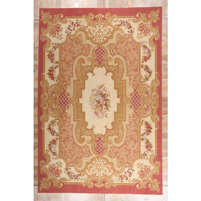 Vintage Chinese Aubusson Rug, 12'00 X 17'11 For Sale - Image 10 of 10