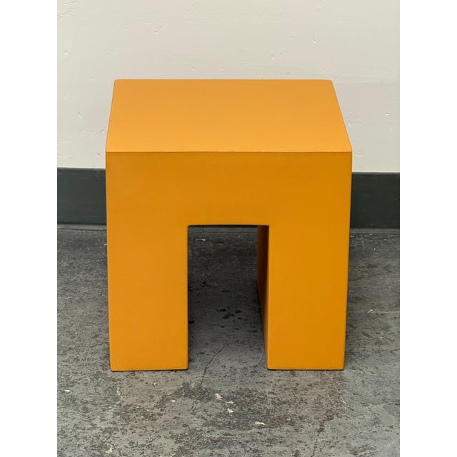 Lella & Massimo Vignelli for Heller Vignelli Cube Stool, Outdoor For Sale - Image 12 of 12