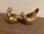Mid-century Modern pair of Solid Brass Doves. Very sweet pair! They would look great on a table or on a shelf. They polish...