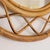 Italian 1960s Italian Wavy Rattan Circular Mirror For Sale - Image 3 of 10