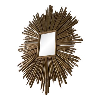 Large Restoration Hardware Sunburst Mirror For Sale