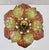 Handmade Florentine Autumn Leaf Ceiling Lamp, 1970s For Sale - Image 11 of 11