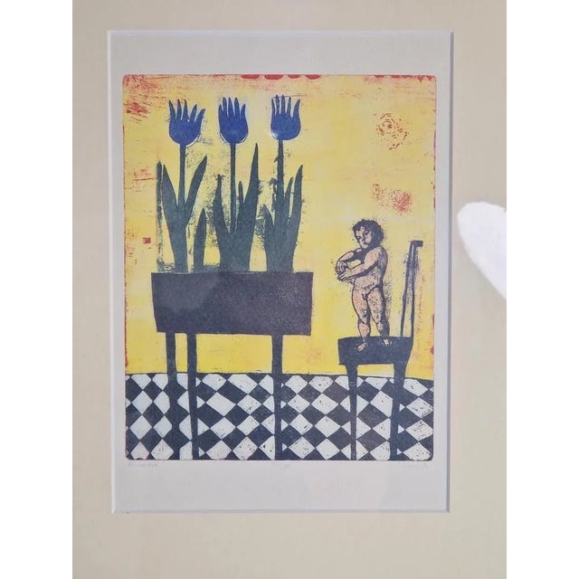 Eliza Kopec, Primavera, 1990s, Lithograph, Framed For Sale - Image 6 of 7