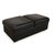 Arion Armchairs and Ottoman in Black Leather from Stressless, Set of 3 For Sale - Image 9 of 18