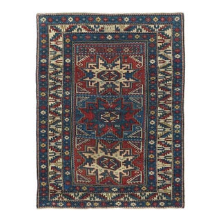 Antique Shirvan Rug 3'1'' X 4'1'' For Sale