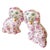 Pink Floral Staffordshire Style Spaniel Dog Figurines - a Pair For Sale In San Diego - Image 6 of 8