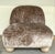 Original retail $6590, stylish sculptural Caracole Mod Brutalist Taupe Velvet Bora Bora Club Chairs Pair, beige wood,...
