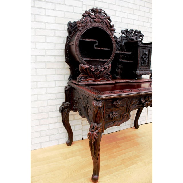 Antique Japanese Carved Writing Desk Chairish