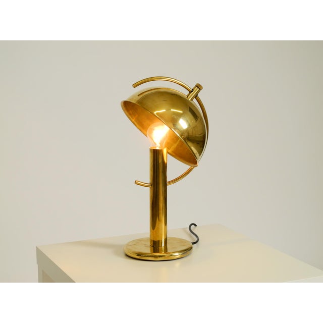 Large Vintage Brass Table Lamp from Gebrüder Cosack, 1970s For Sale - Image 4 of 18