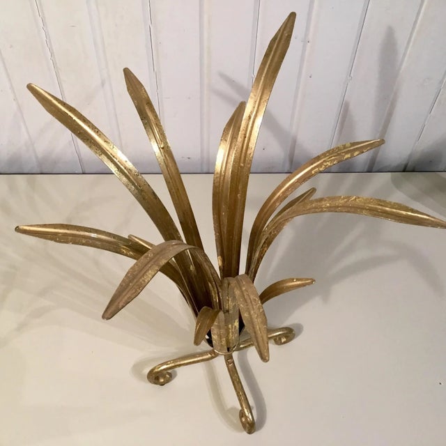 Hollywood Regency Gold Gilded Metal Sculpture For Sale - Image 4 of 7