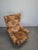 Mid-Century Czech Plush Wingback Recliner Chair, 1970s For Sale - Image 4 of 18