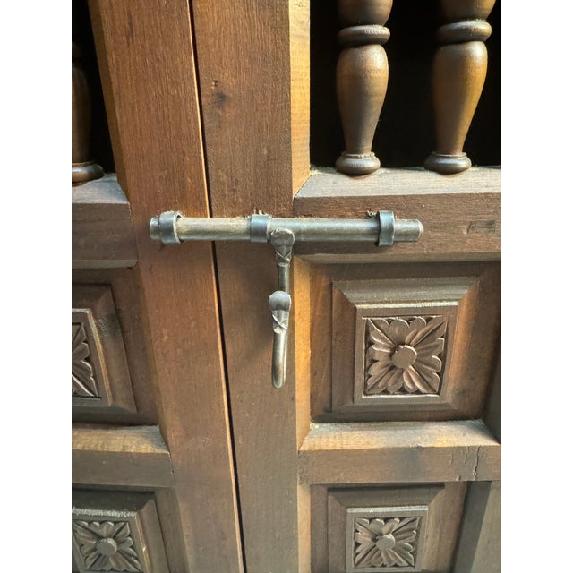 Early 20th Century Early 20th Century Antique Spanish Cedar Cabinet - Small For Sale - Image 5 of 11