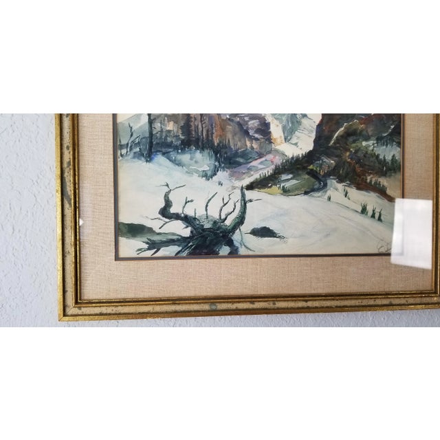 1963 Calif Artist Antonio Estrada Watercolor Landscape Painting For Sale In Miami - Image 6 of 13