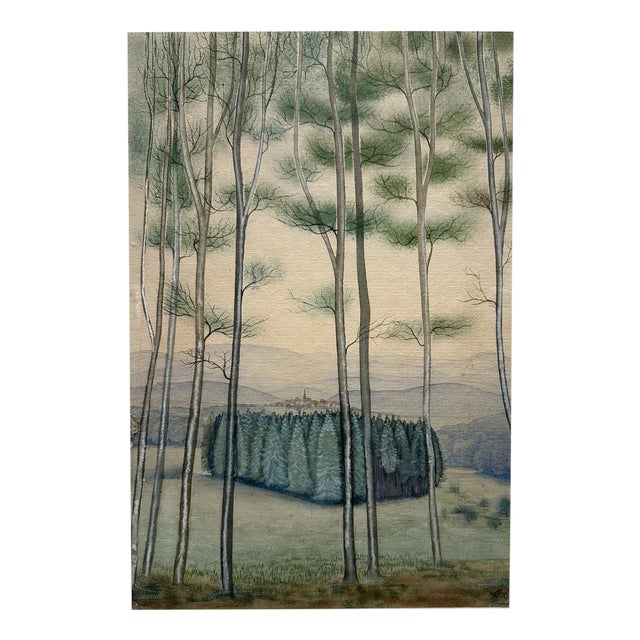 Friedrich Wilhelm Bogler, Trees Knüll, 1920s, Watercolor For Sale