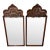 Pair of Elaborately Carved Wooden Mirrors For Sale