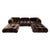 Brown Alpaca Velvet Camaleonda Modular Sofa by Mario Bellini for C&B Italia, 1972, Set of 5 For Sale - Image 12 of 12