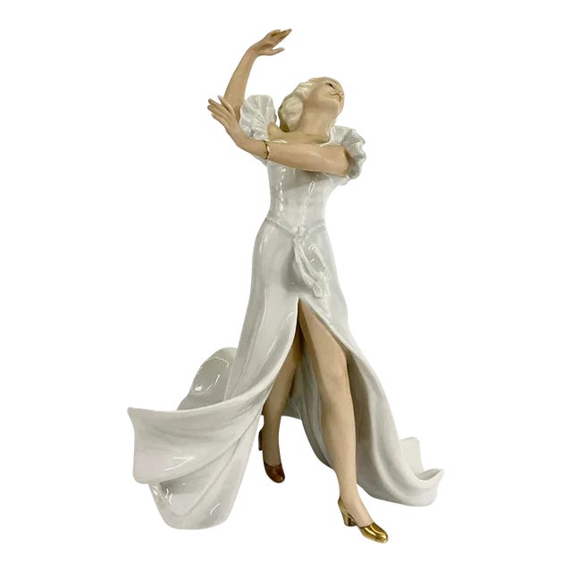 Goebel West Germany Porcelain Figurine of Dancing Woman For Sale